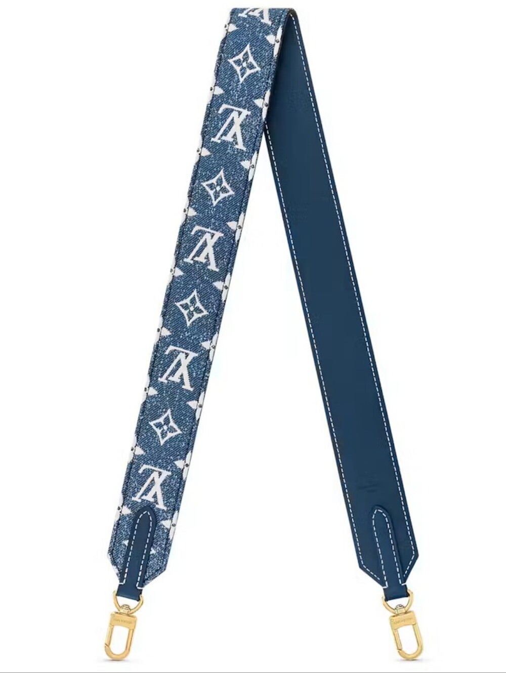 BRAND NEW!!! Louis Vuitton Bandouliere Strap Denim Jacquard Navy Blue MSRP $995